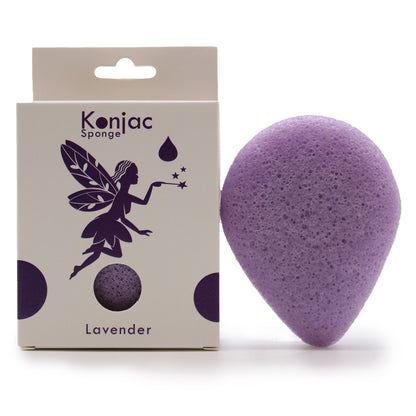 Teardrop Konjac Sponge - Lavender - Calming | Auro & Co