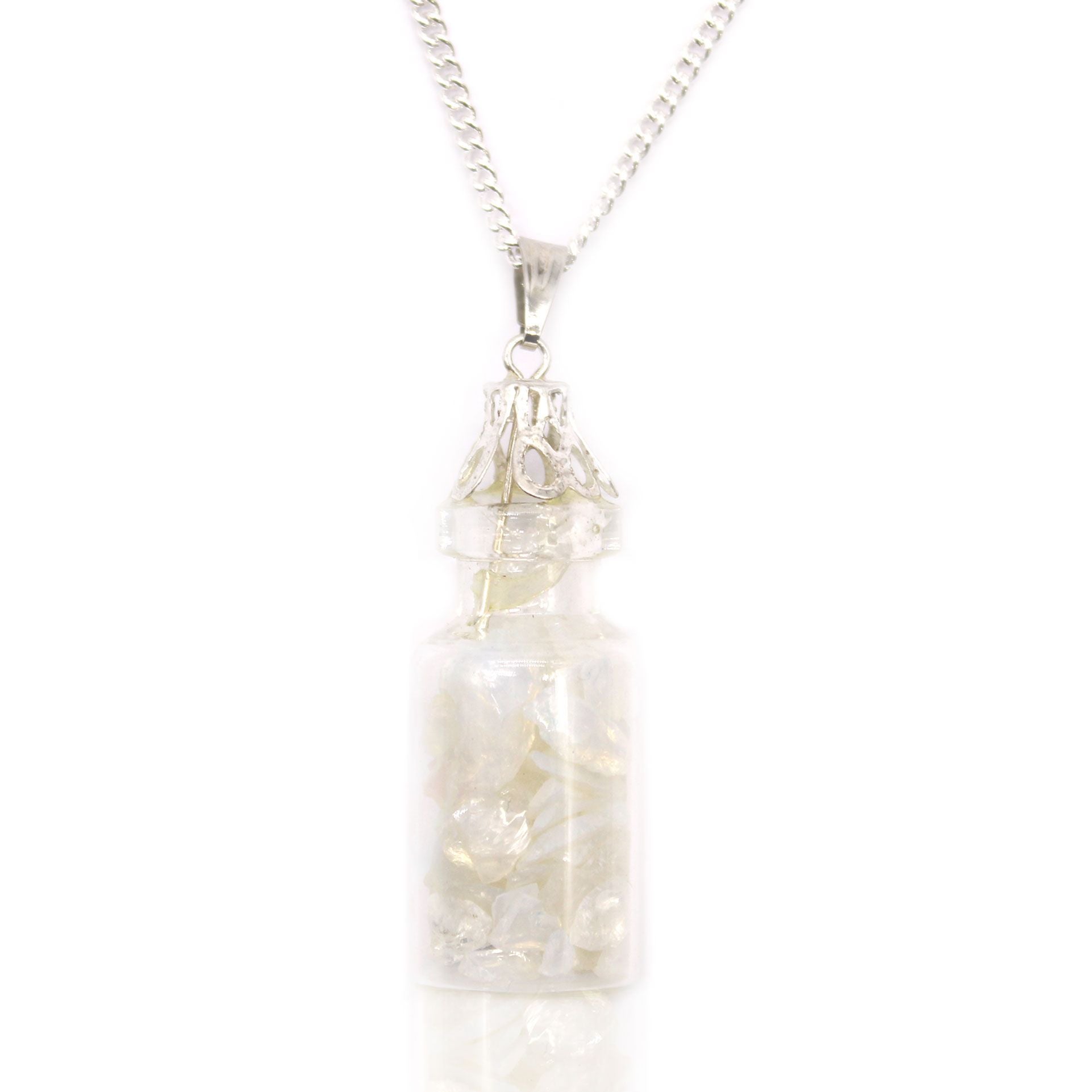 Bottled Gemstones Necklace - Opalite | Auro & Co