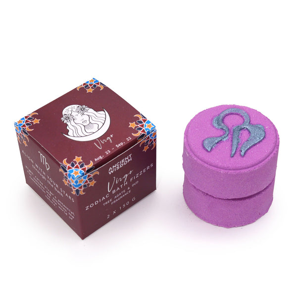 Ritual Set – Virgo Zodiac Crystal Fizzer Duo | Auro & Co