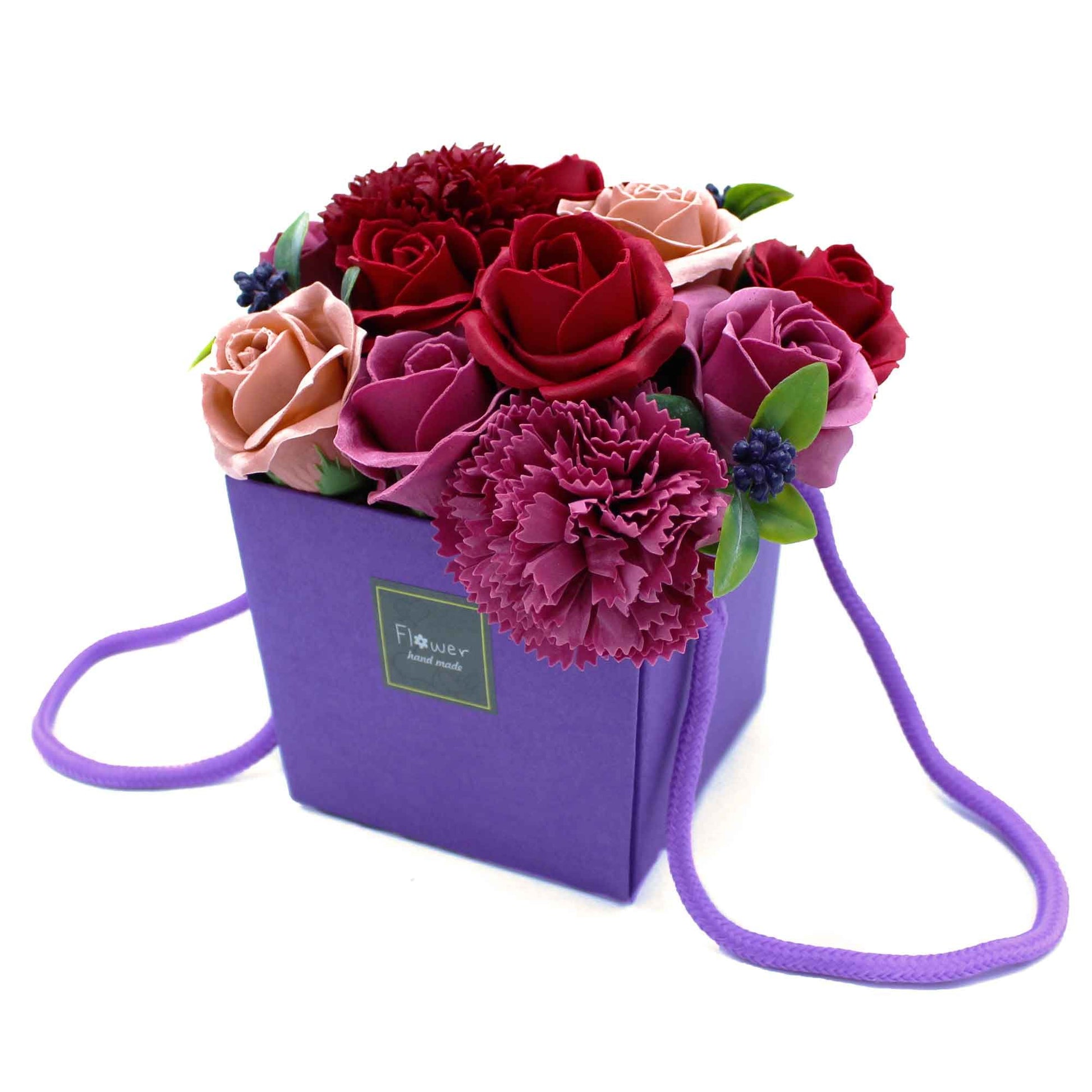 Soap Flower Bouquet - Purple Flower Garden | Auro & Co