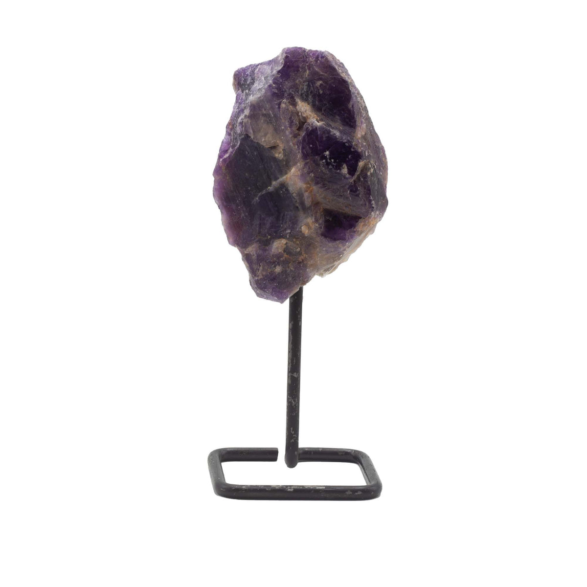 Amethyst Mineral Specimen on Stand