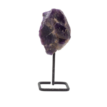 Amethyst Mineral Specimen on Stand