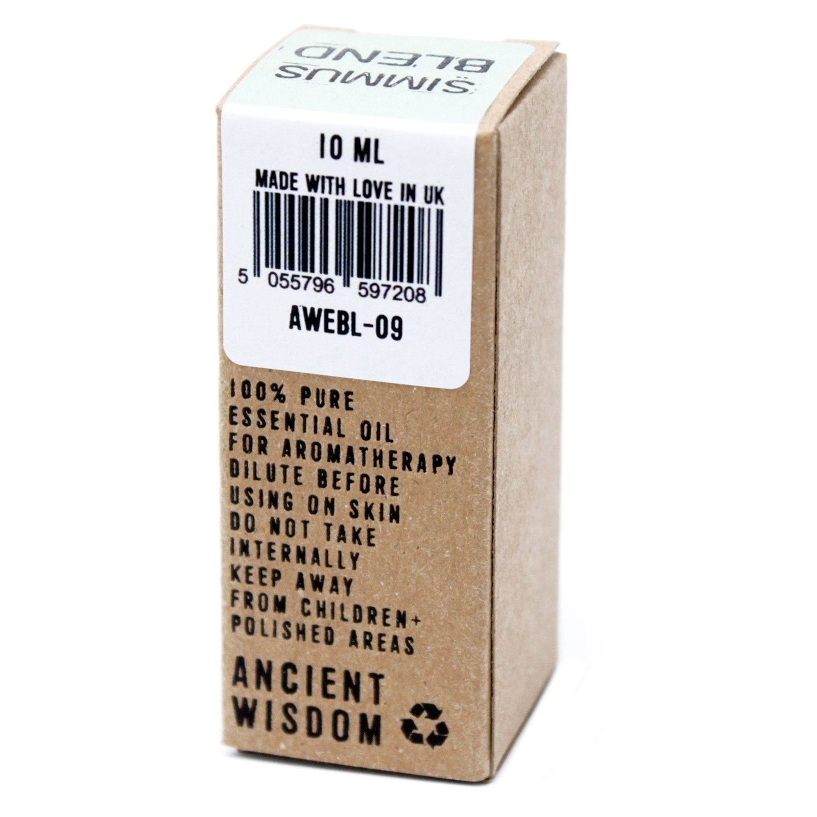 Simmus Essential Oil Blend - Boxed - 10ml – packaging