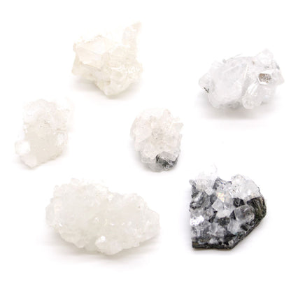 White Apophyllite Clusters 20-30mm | Auro & Co