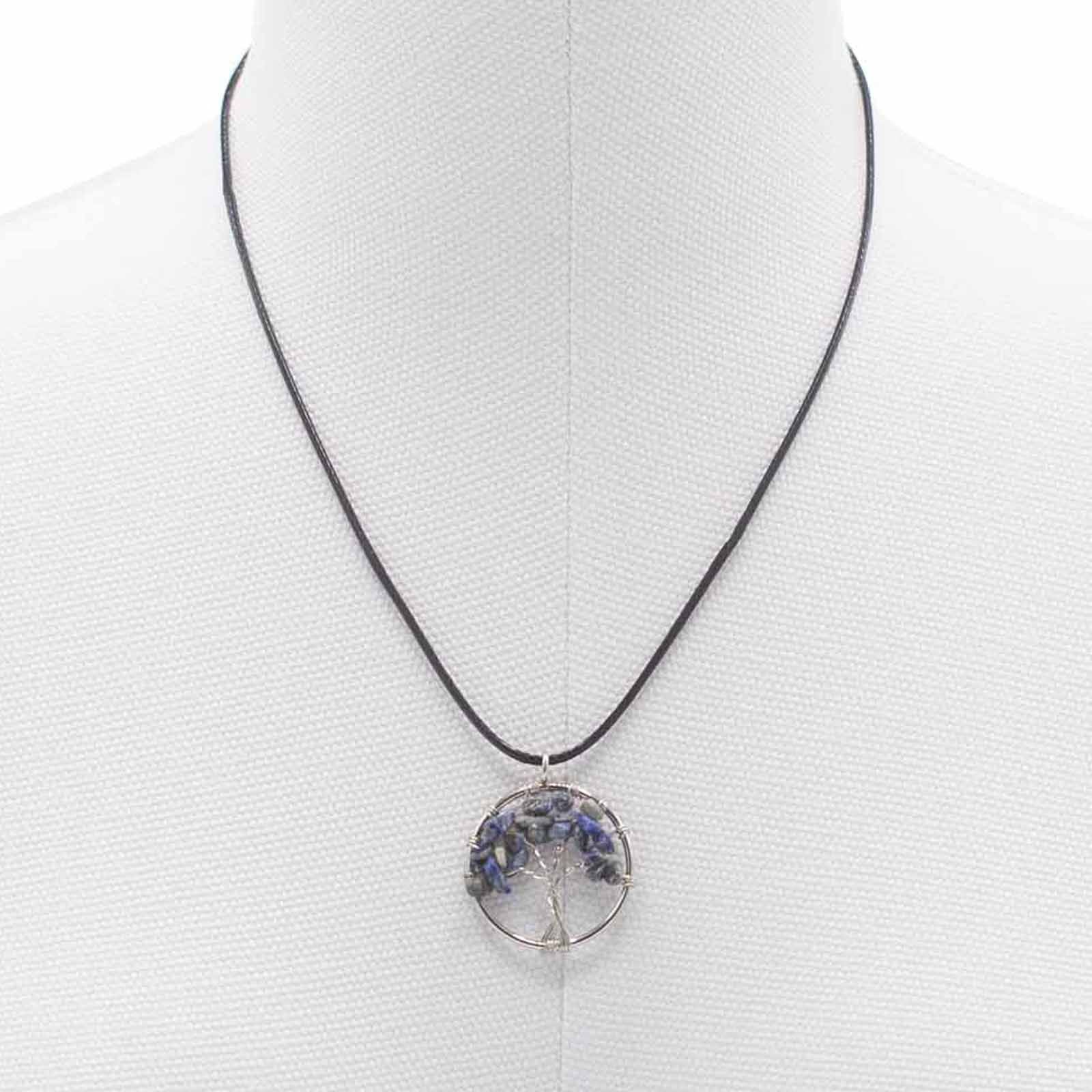 Tree of Life Pendant - Sodalite – detail view