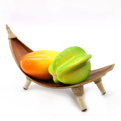 Curved Artisan Display Bowls – Natural Wood Finish (Set of 3) – packaging