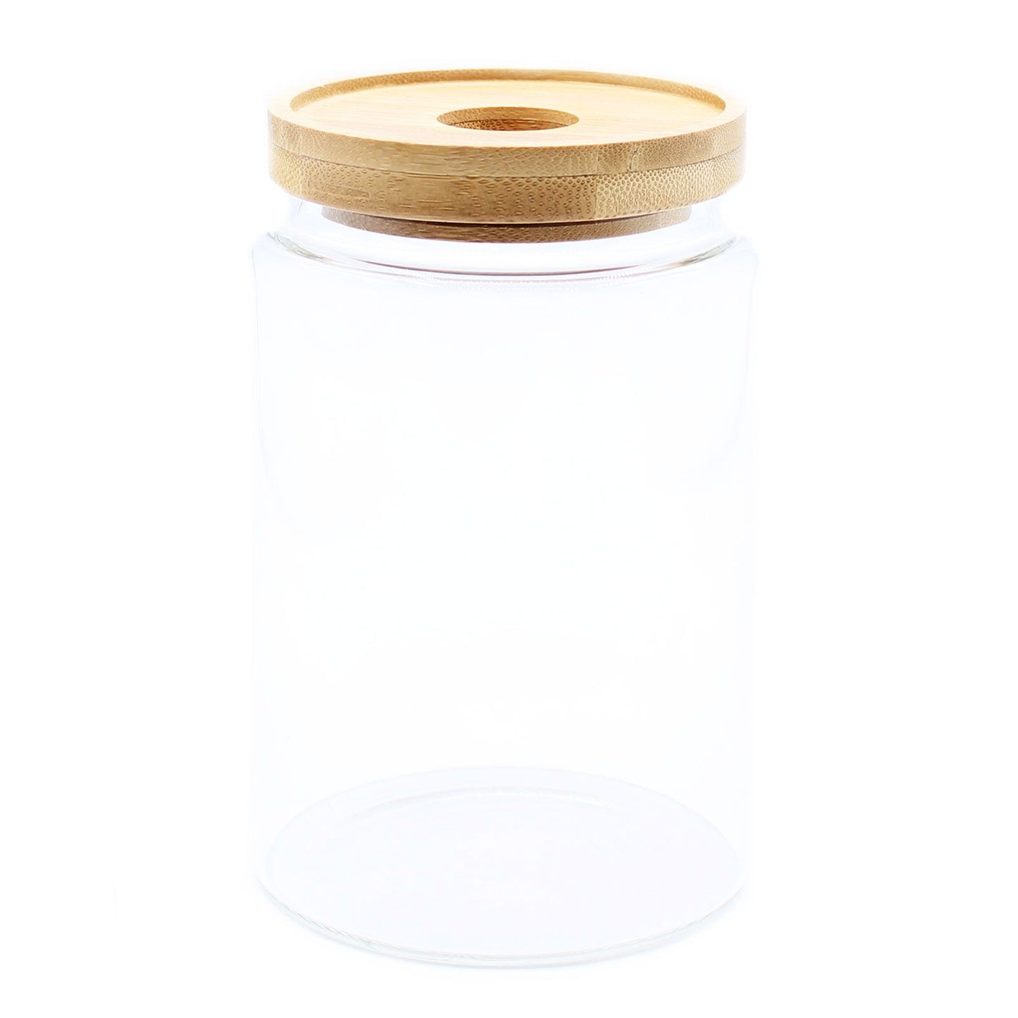 Minimalist Bamboo Seal Storage Jar – 15cm