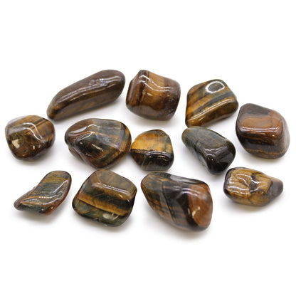 Medium African Tumble Stones - Tigers Eye - Varigated | Auro & Co