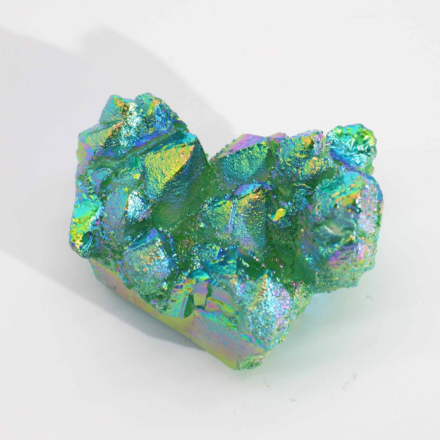 Med Enhanced Quartz - Aura Green Flame Quartz – detail view