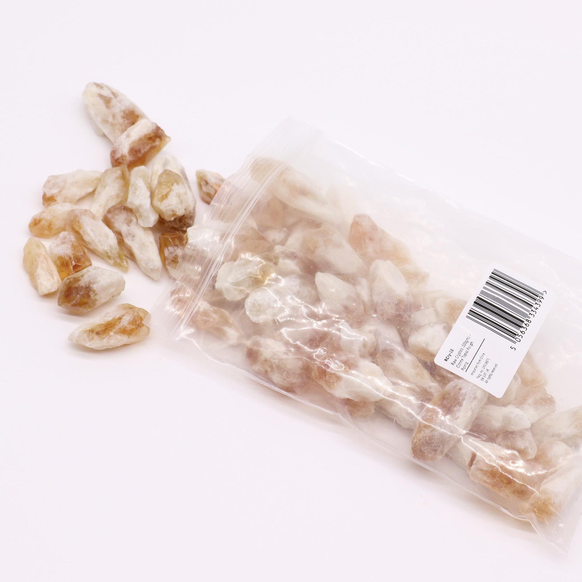 Raw Crystals (500gm) - Citrine Rough Points – detail view