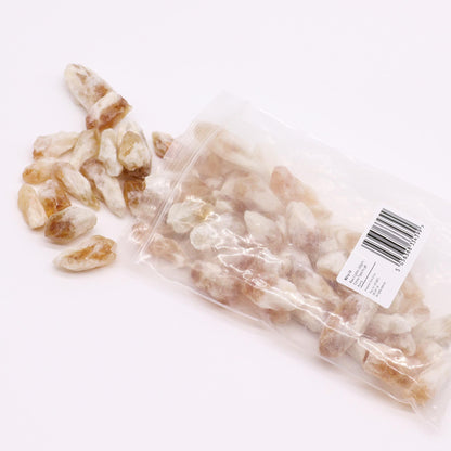 Raw Crystals (500gm) - Citrine Rough Points – detail view