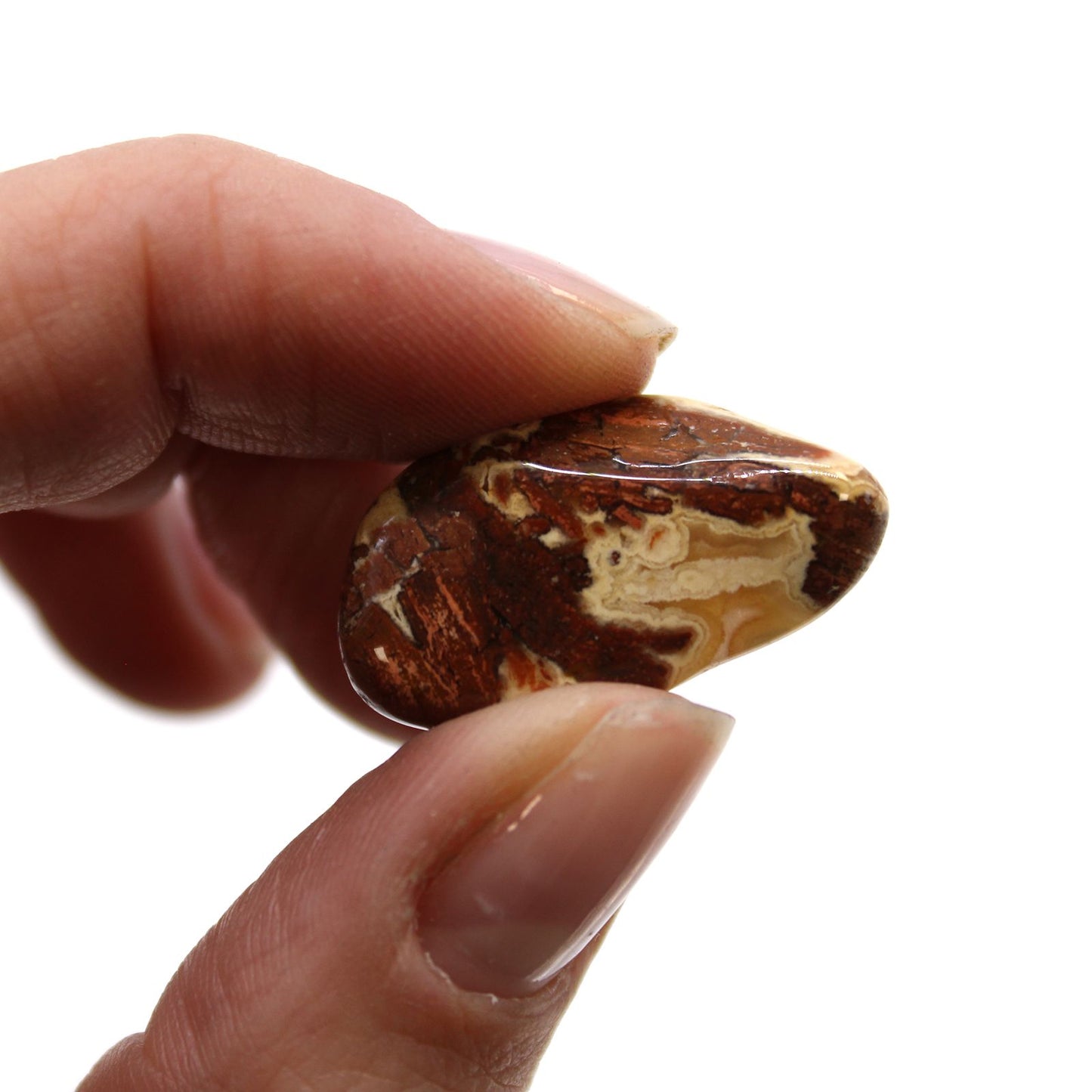 Small African Tumble Stones - Light Jasper - Brecciated – detail view