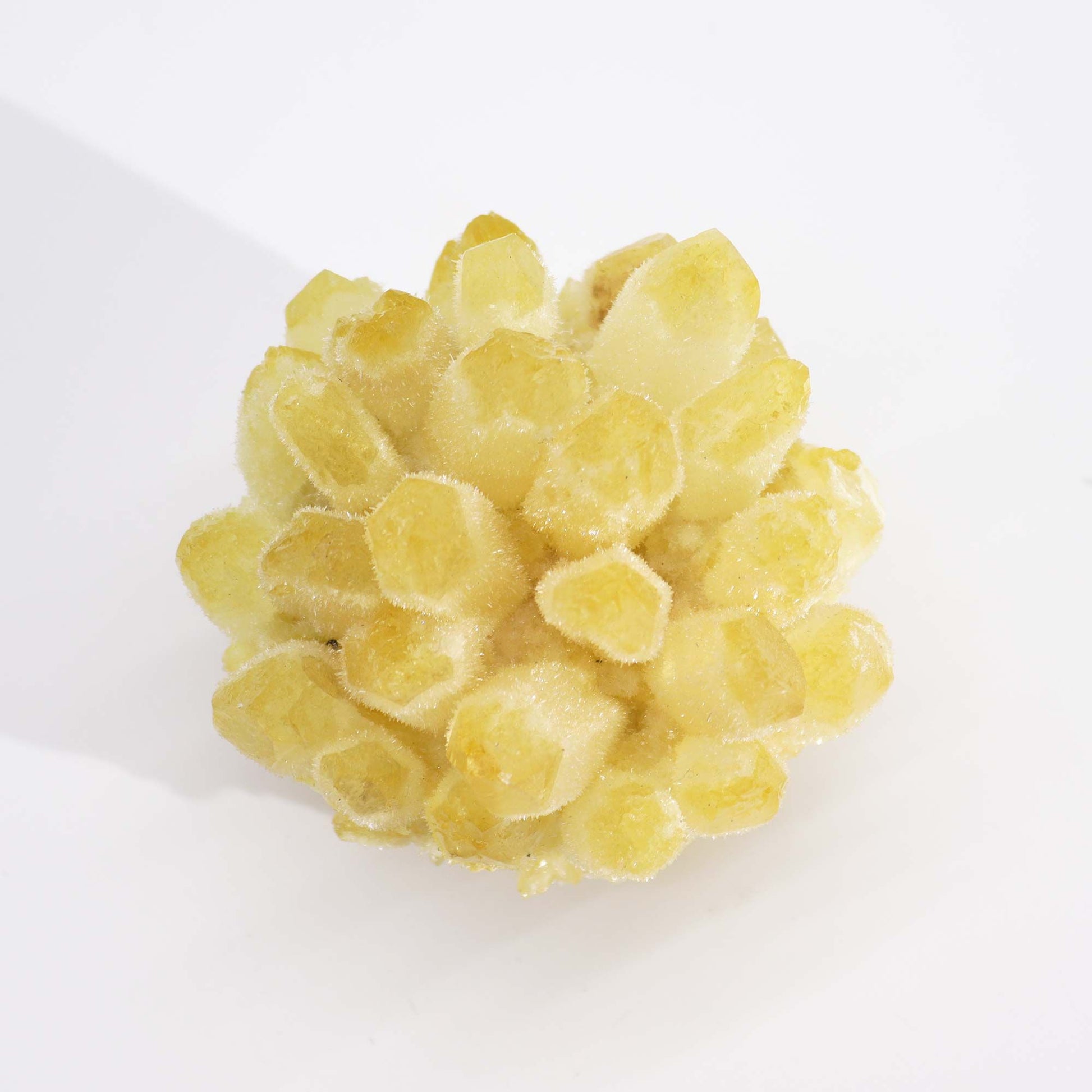 Natural Quartz Cluster - Yellow Ghost Quartz – detail view