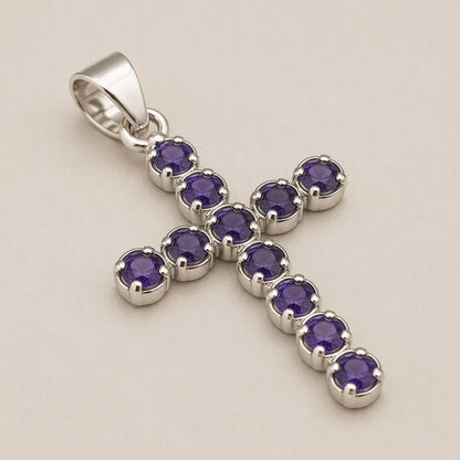 Indian Devotional Pendant - Silver Plated (45cm Chain)- Ionite Crucifix – product image 6