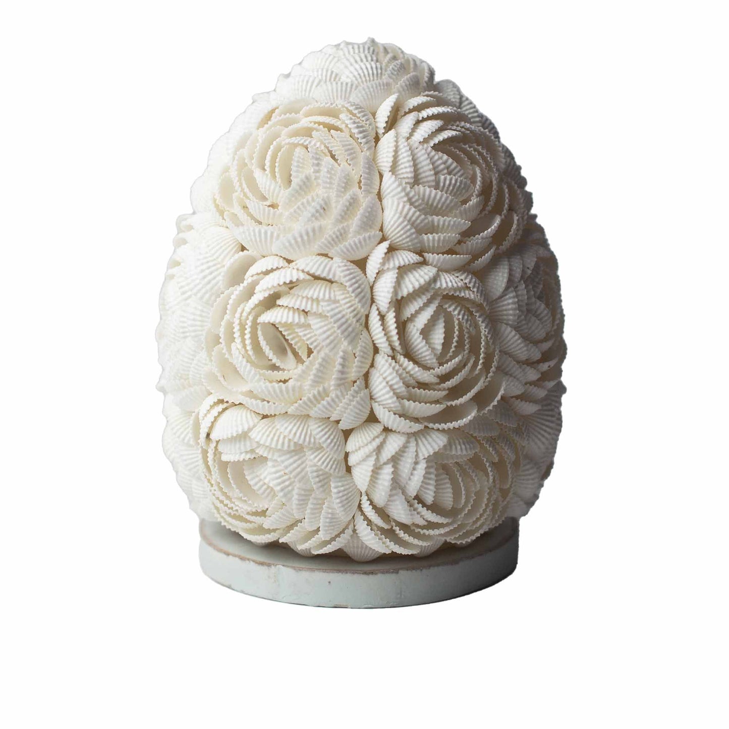 Coastal Rose Bloom Shell Lamp – Oval Glow (15cm) | Auro & Co