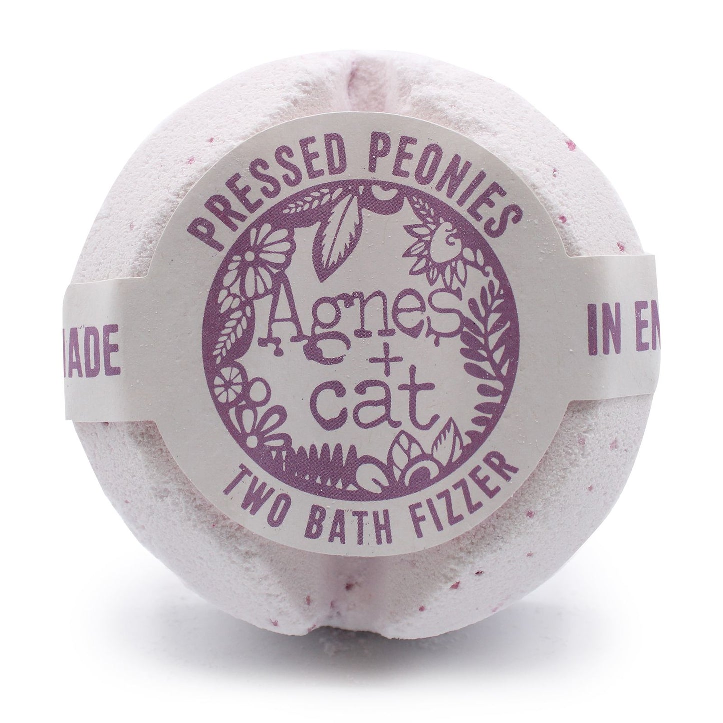 Agnes + Cat Bath Fizzer - Pressed Peonies | Auro & Co