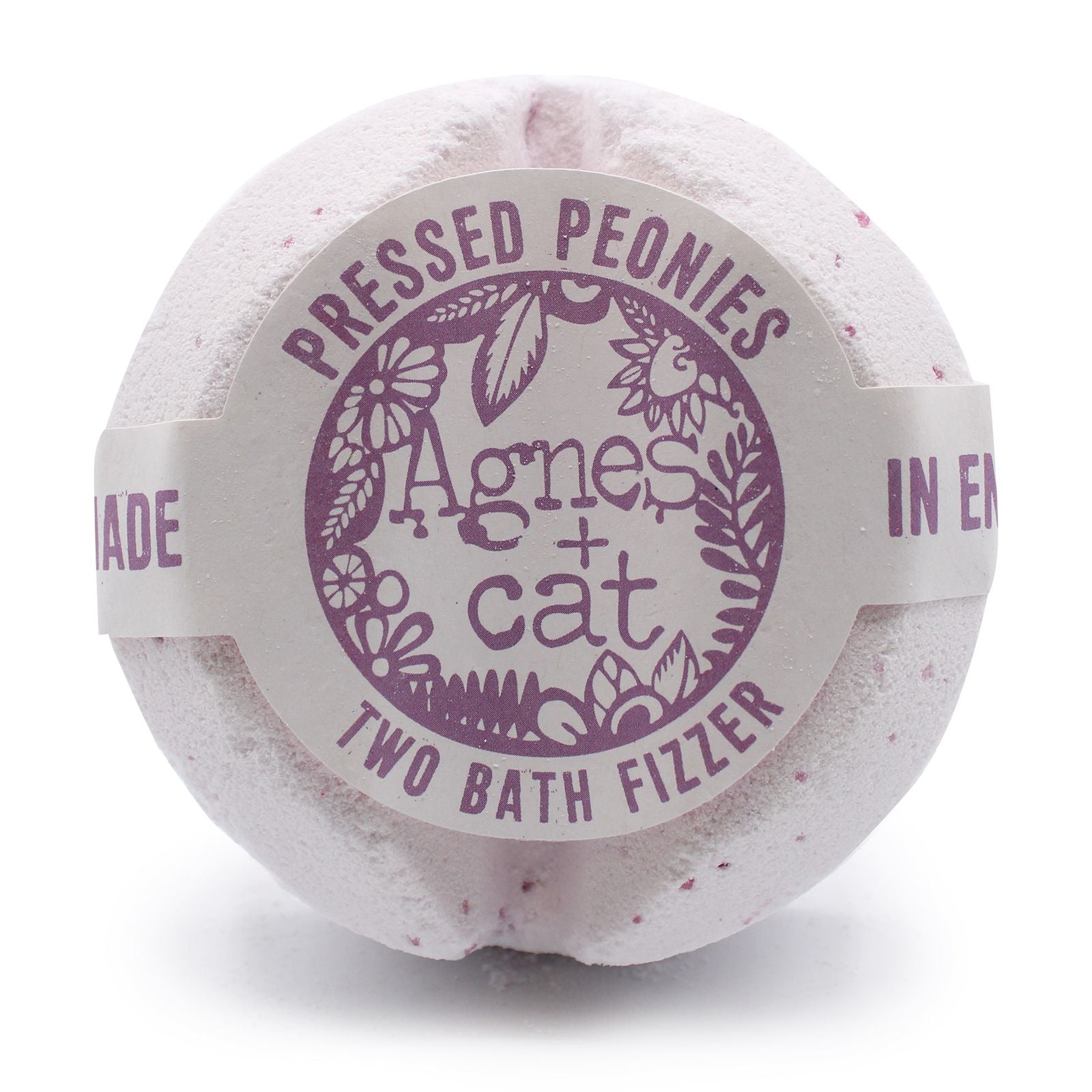 Agnes + Cat Bath Fizzer - Pressed Peonies | Auro & Co