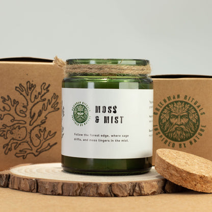 Greenman Woodwick Soy Candle - Moss & Mist – product image 5