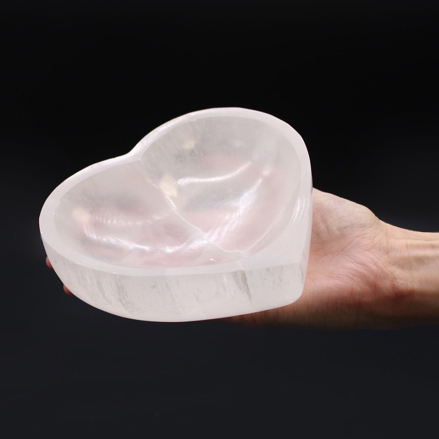 Selenite Heart Bowl - 15cm – packaging