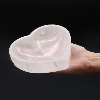 Selenite Heart Bowl - 15cm – packaging