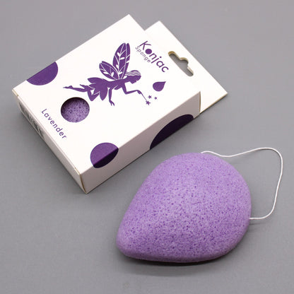 Teardrop Konjac Sponge - Lavender - Calming – packaging