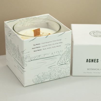 Agnes + Cat Botanical Soy Wax Candle - Windermere – detail view