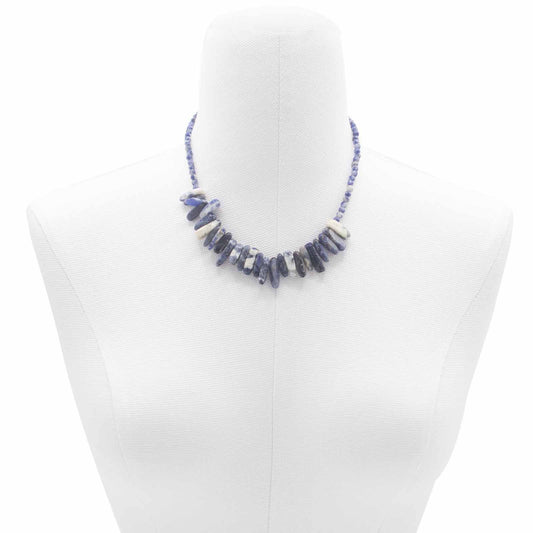 Longstone Gem Necklace - Sodalite – detail view