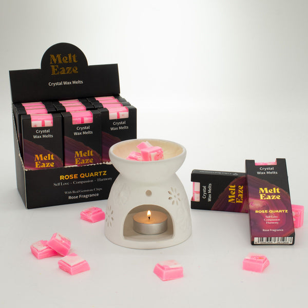 MeltEaze Wax Melts 50g - Rose Quartz Love - Rose | Auro & Co