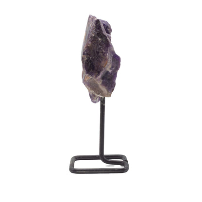 Amethyst Mineral Specimen on Stand