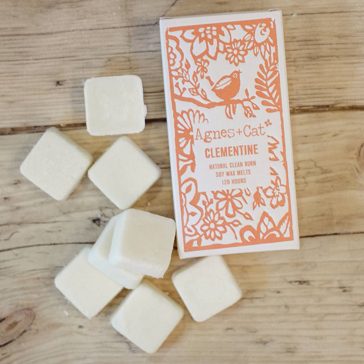 Clementine Wax Melts, Box of 8 - Agnes + Cat