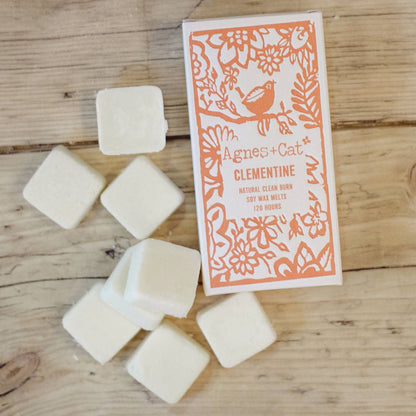Clementine Wax Melts, Box of 8 - Agnes + Cat
