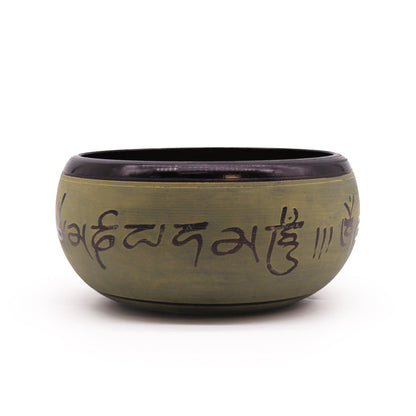 Earth Powder Singing Bowl - Mantra Five Buddha - 16cm | Auro & Co