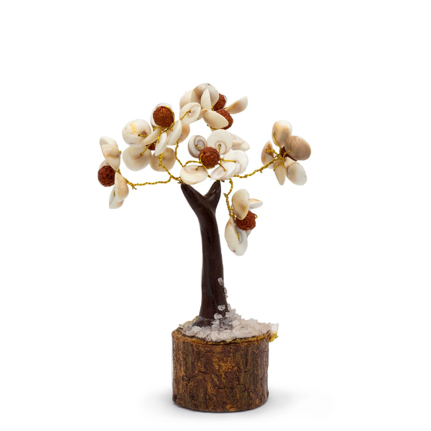 Med Gomati Chakra Circle Stone Tree with Rudraksha - (45 stones) | Auro & Co