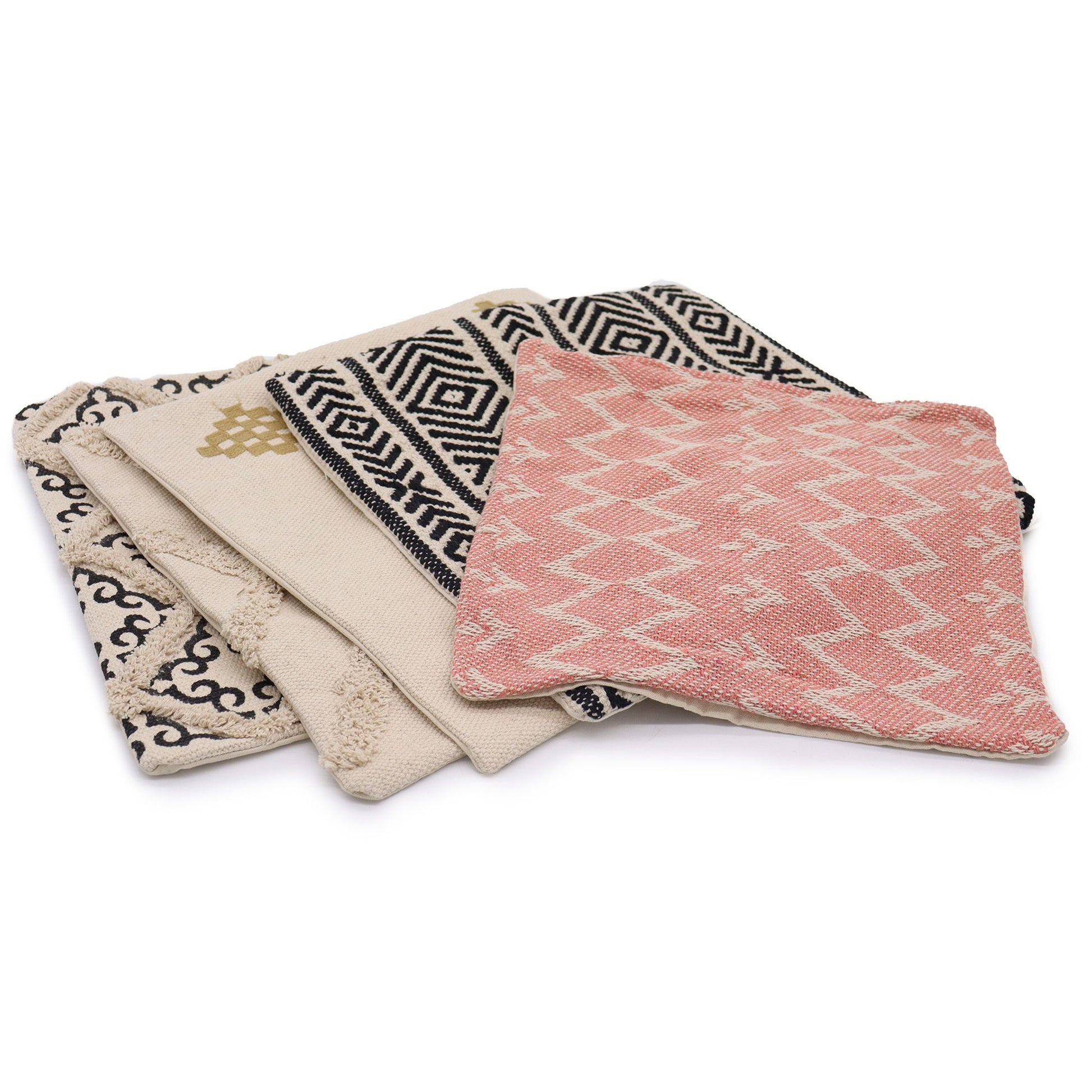 Warm Grey Wide Herringbone Cushion Cover – 40x40 cm – lifestyle shot