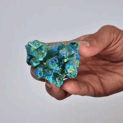 Med Enhanced Quartz - Aura Green Flame Quartz – lifestyle shot