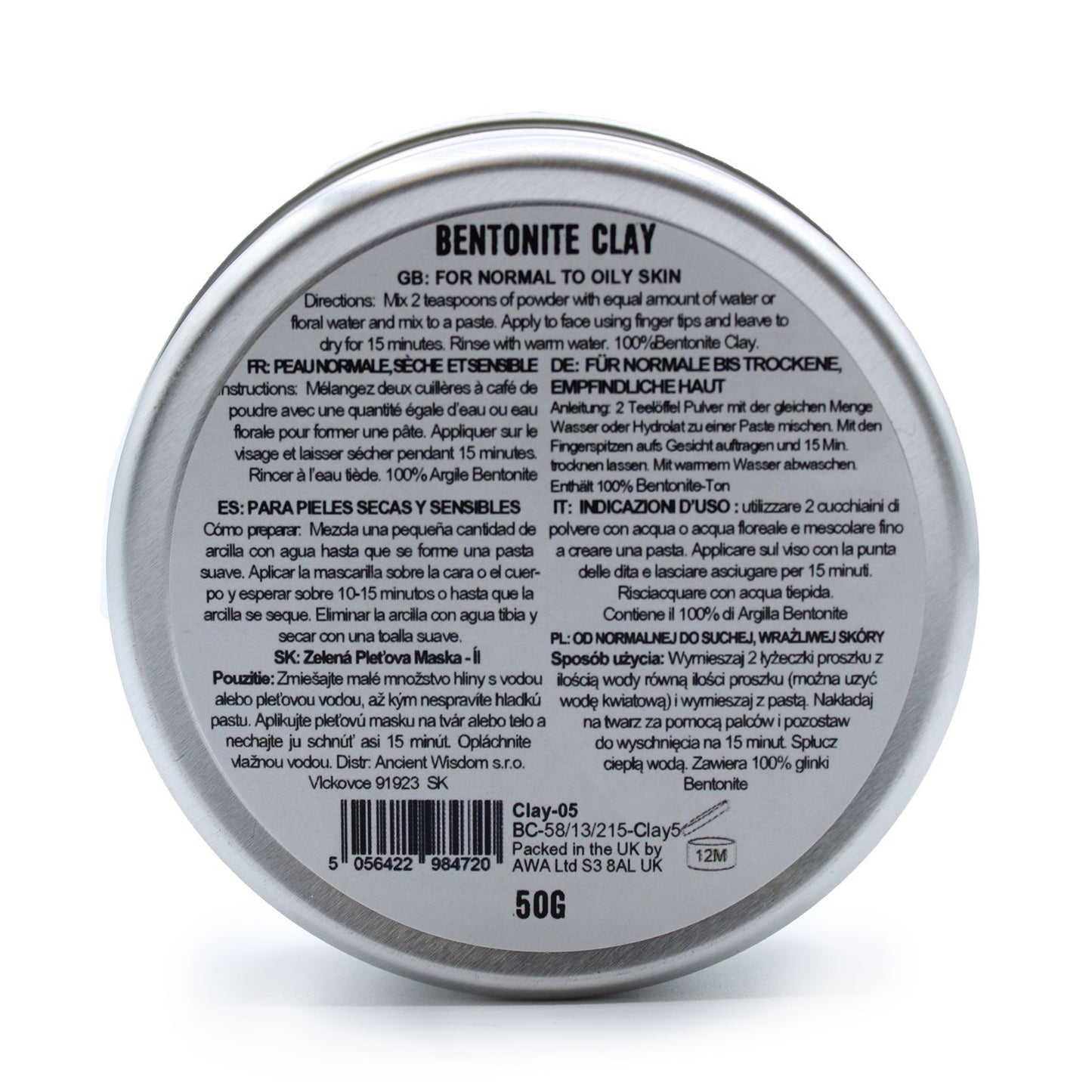 Bentonite Clay 50g – lifestyle shot