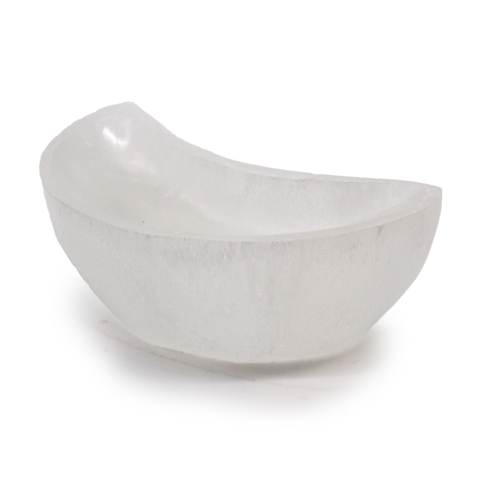 Selenite Moon Bowl - 10cm | Auro & Co