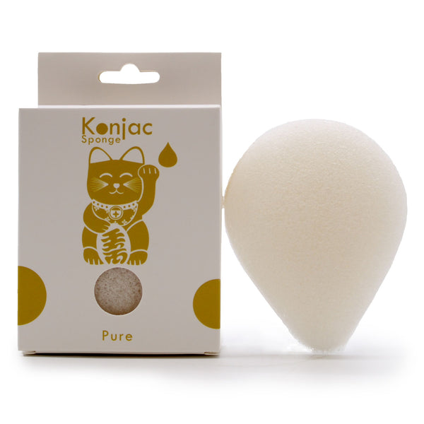 Teardrop Konjac Sponge - Natural - Sensitive skin | Auro & Co