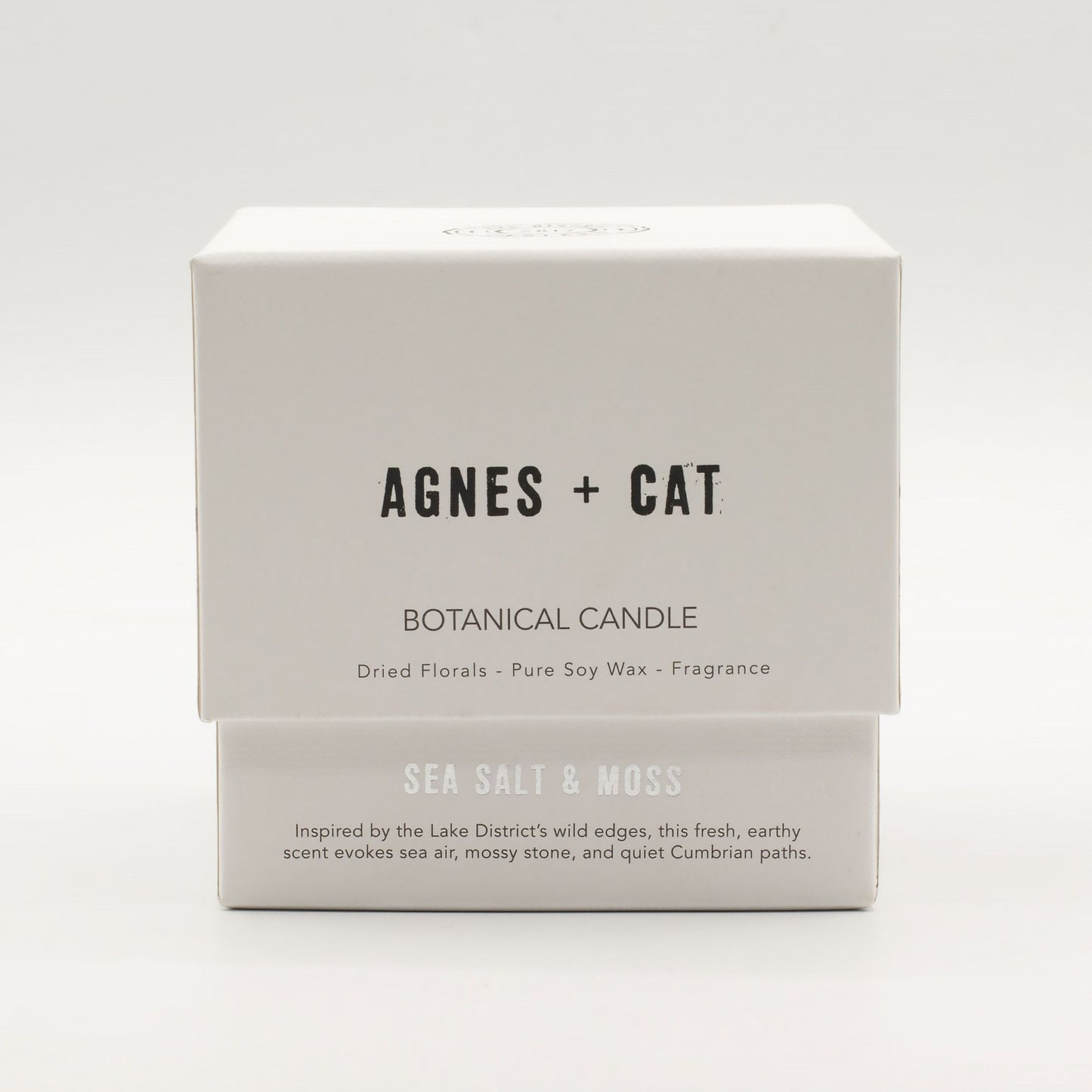 Agnes + Cat Botanical Soy Wax Candle - Seasalt & Moss – product image 6