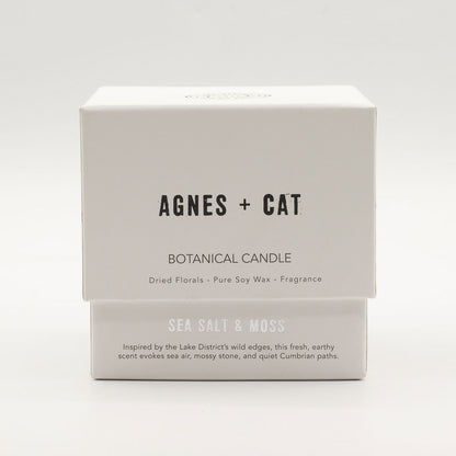 Agnes + Cat Botanical Soy Wax Candle - Seasalt & Moss – product image 6