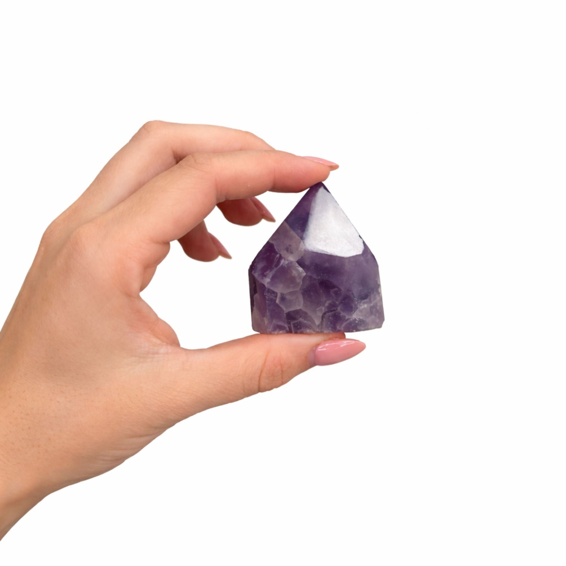 Gemstone Top Polished Points - Amethyst A grade (approx 5-6 pieces) – detail view