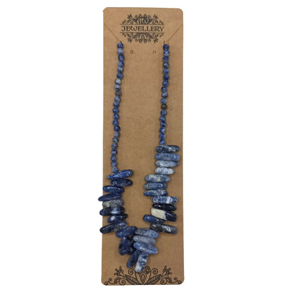 Longstone Gem Necklace - Sodalite – lifestyle shot