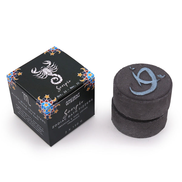 Ritual Set – Scorpio Zodiac Crystal Fizzer Duo | Auro & Co