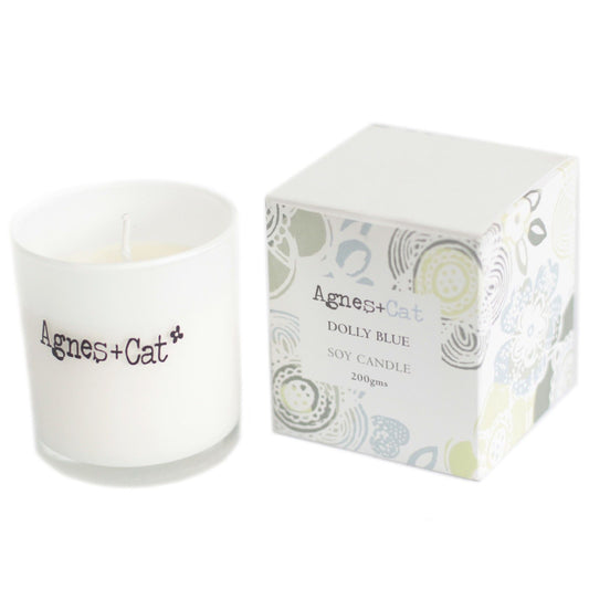 Agnes + Cat Votive Candle - Dolly Blue | Auro & Co