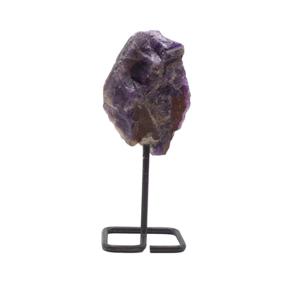 Amethyst Mineral Specimen on Stand
