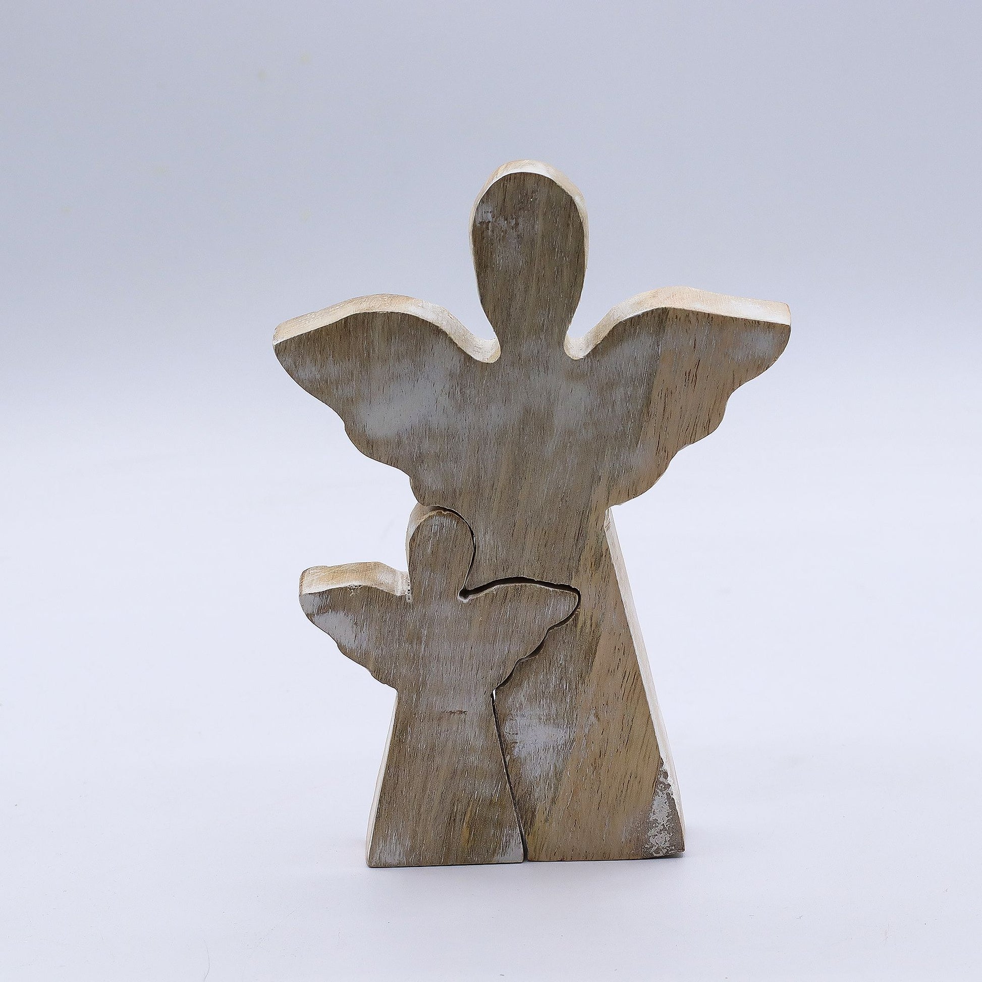 Mango Wood Angel in Angel - Whitewash – packaging