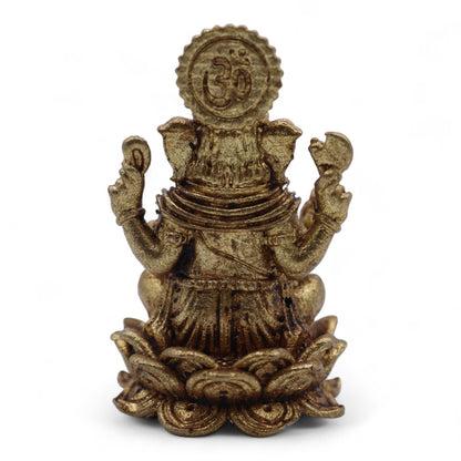 Ganesha Brass Miniature Figure, Small, 4cm