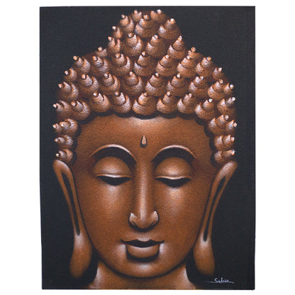Buddha Painting - Copper Sand Finish | Auro & Co
