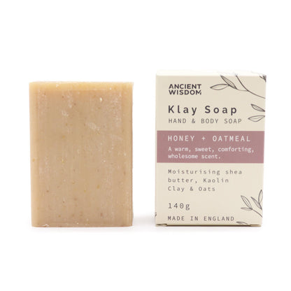 Honey Oatmeal Klay Soap, Kaolin Clay Bar