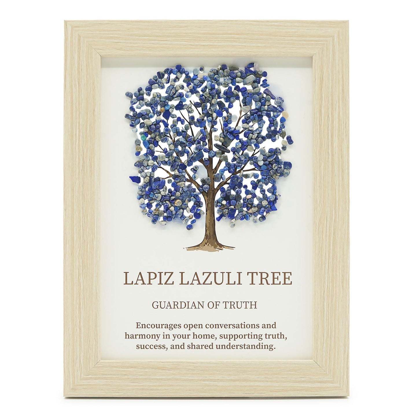 Gemstone Picture - Tree of Life - Lapiz (20x14.7x1cm) | Auro & Co
